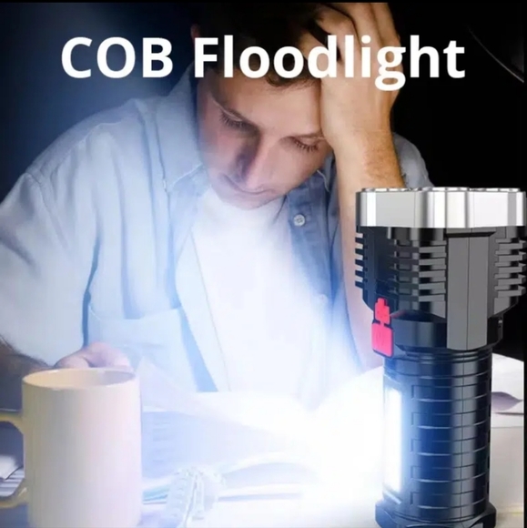 LED Flashlight, With USB Rechargeable Cable. - Picture 2 of 9